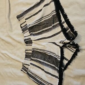 No Boundaries Monochrome Striped Shorts XXL